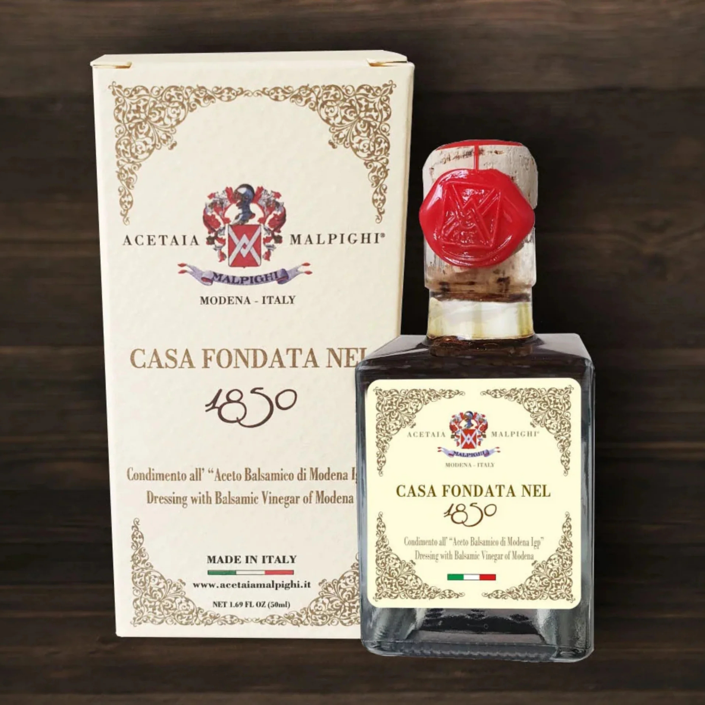 Acetaia Malpighi 1850 Balsamic Vinegar of Modena — Aged 8 Years, Since 1850