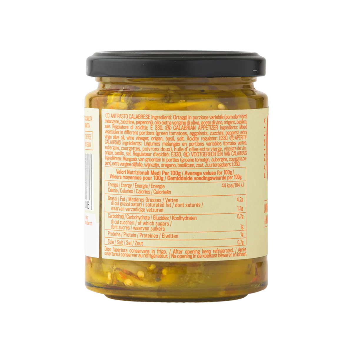 Famiglia Crispino Italian Mixed Vegetable Antipasto — Marinated Garden Vegetables in EVOO