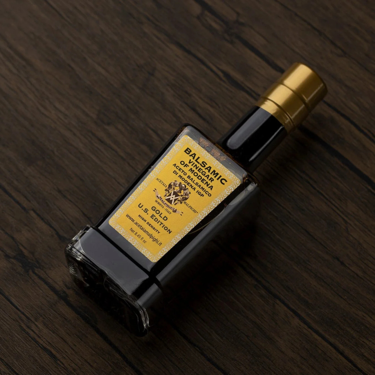 Acetaia Malpighi Gold Balsamic Vinegar of Modena — IGP Certified, Aged 15-20 Years
