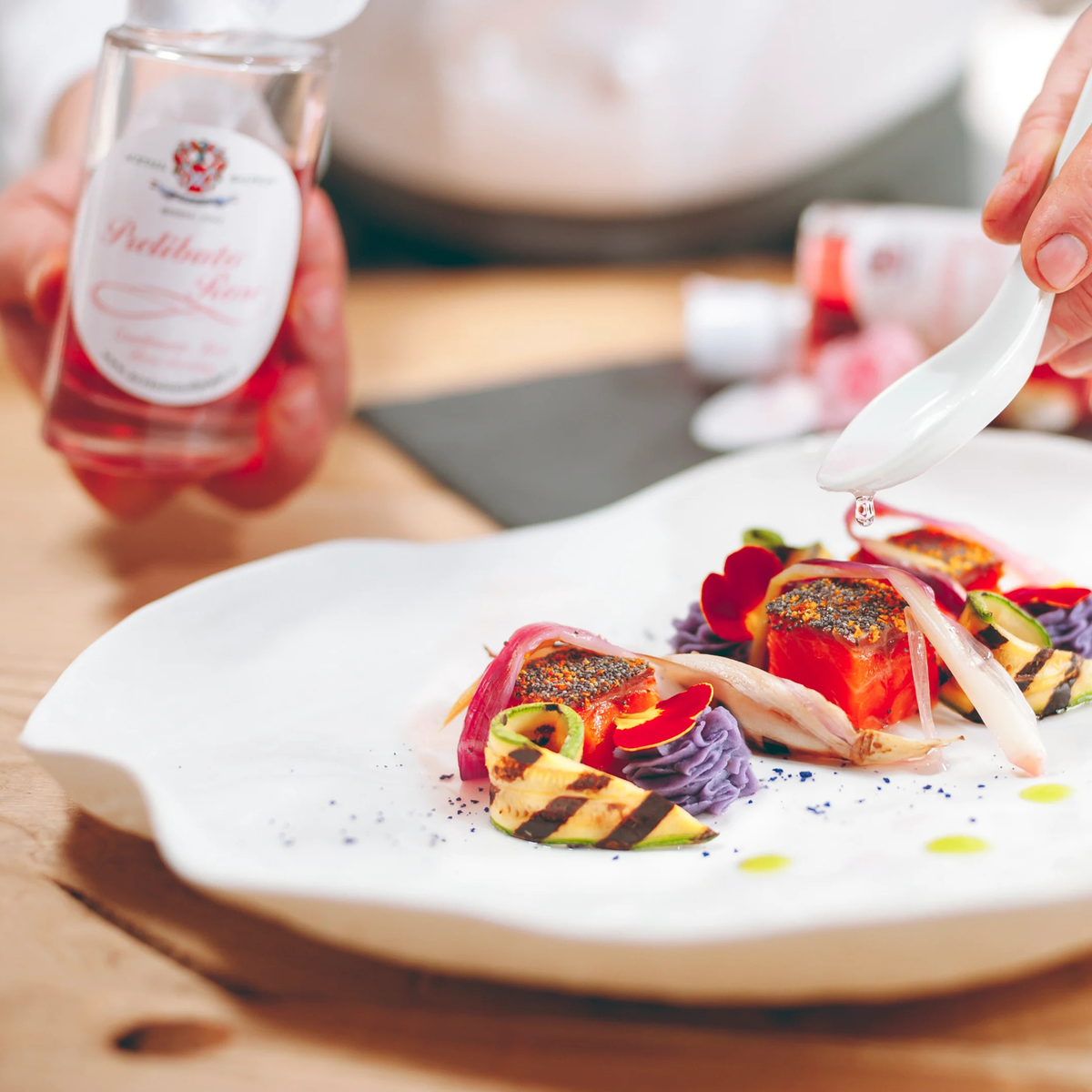 Acetaia Malpighi Prelibato Rosé Balsamic Vinegar — Pink Italian Condimento, Delicate & Fruity