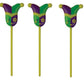 Mardi Gras Mask Cupcake Picks 3"