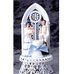 Religious Caketops, Christening Baby Girl, Pink, R510P, 7 1/2" High