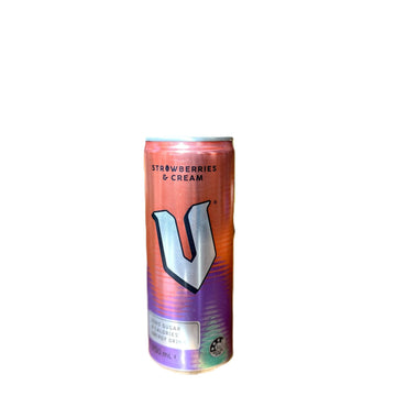 V Energy Drink – Strawberries & Cream Flavor Energy Drink (Australia)