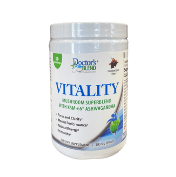 Vitality Mushroom SuperBlend Powder with Ashwagandha