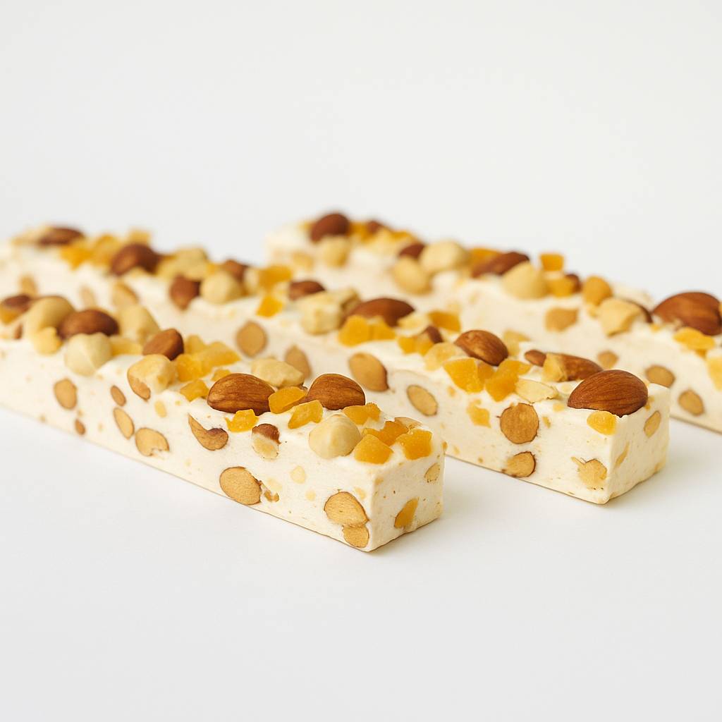 Andy Anand Orange Peel Nougat – Soft Almond & Wildflower Honey Brittle, Gluten-Free, Vegan, Dairy & Soy-Free Gourmet Snack, 7 Oz Box