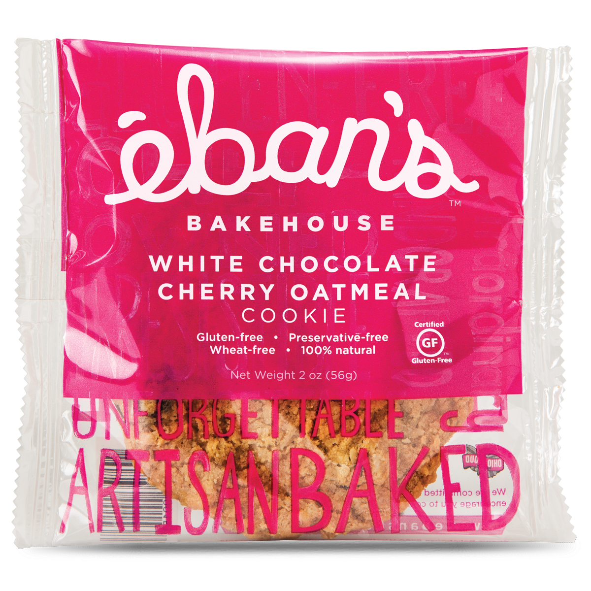 White Chocolate Cherry Oatmeal Cookies - 12 pack
