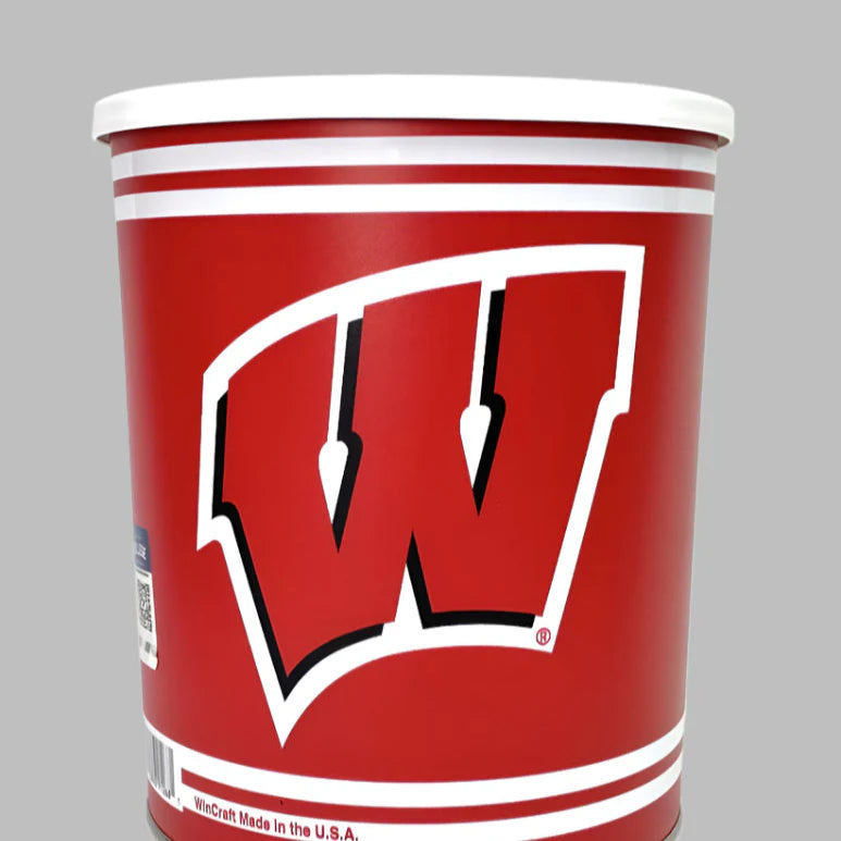 Wisconsin Badgers Gift Basket - Officially Licensed NCAA Tin