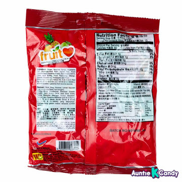 WonderFood Fruit Love Assorted Chewy Candy Pineapple Mango Strawberry Guava Heart 5.30 oz