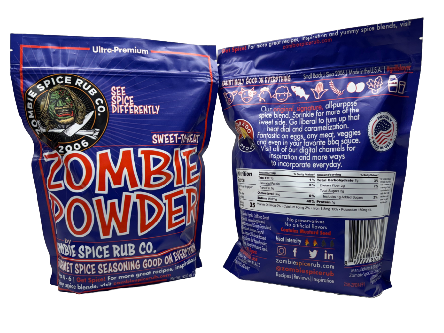 Zombie Powder: Sweet-to-Heat Flavor That Expands What You Season --by Zombie Spice Rub Co.