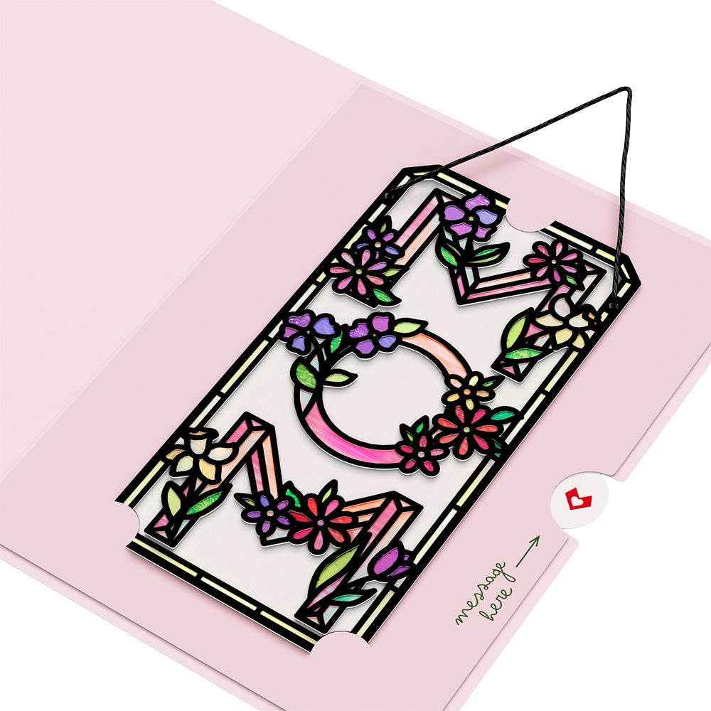 5x7" Floral Mom Suncatcher Card