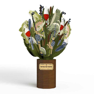 Fin-tastic Fish 12”H x 8.5”W Bouquet, Vase, Decor