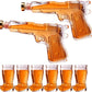 Pistol Gun Decanter & Pistol Shot Glasses Set - Holster