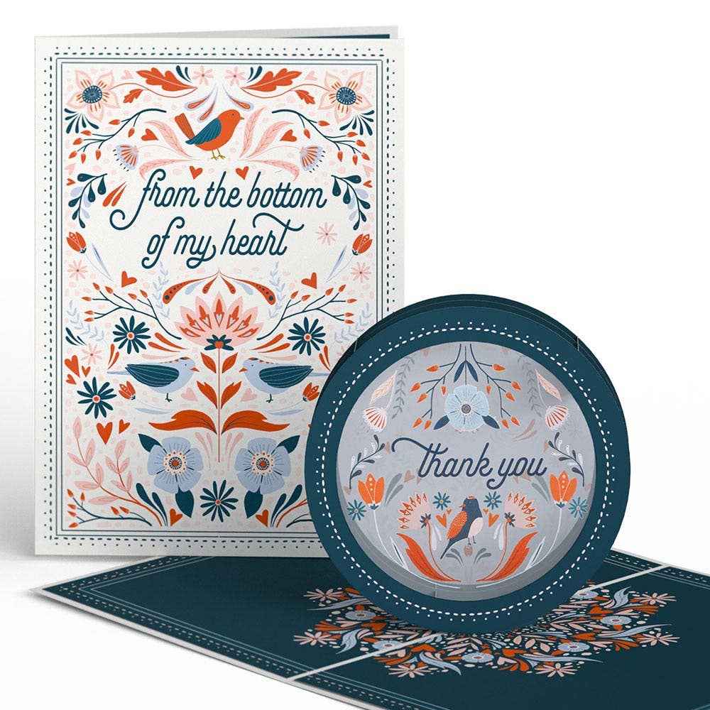 Heartfelt Thank You 5x7" Pop-Up Card