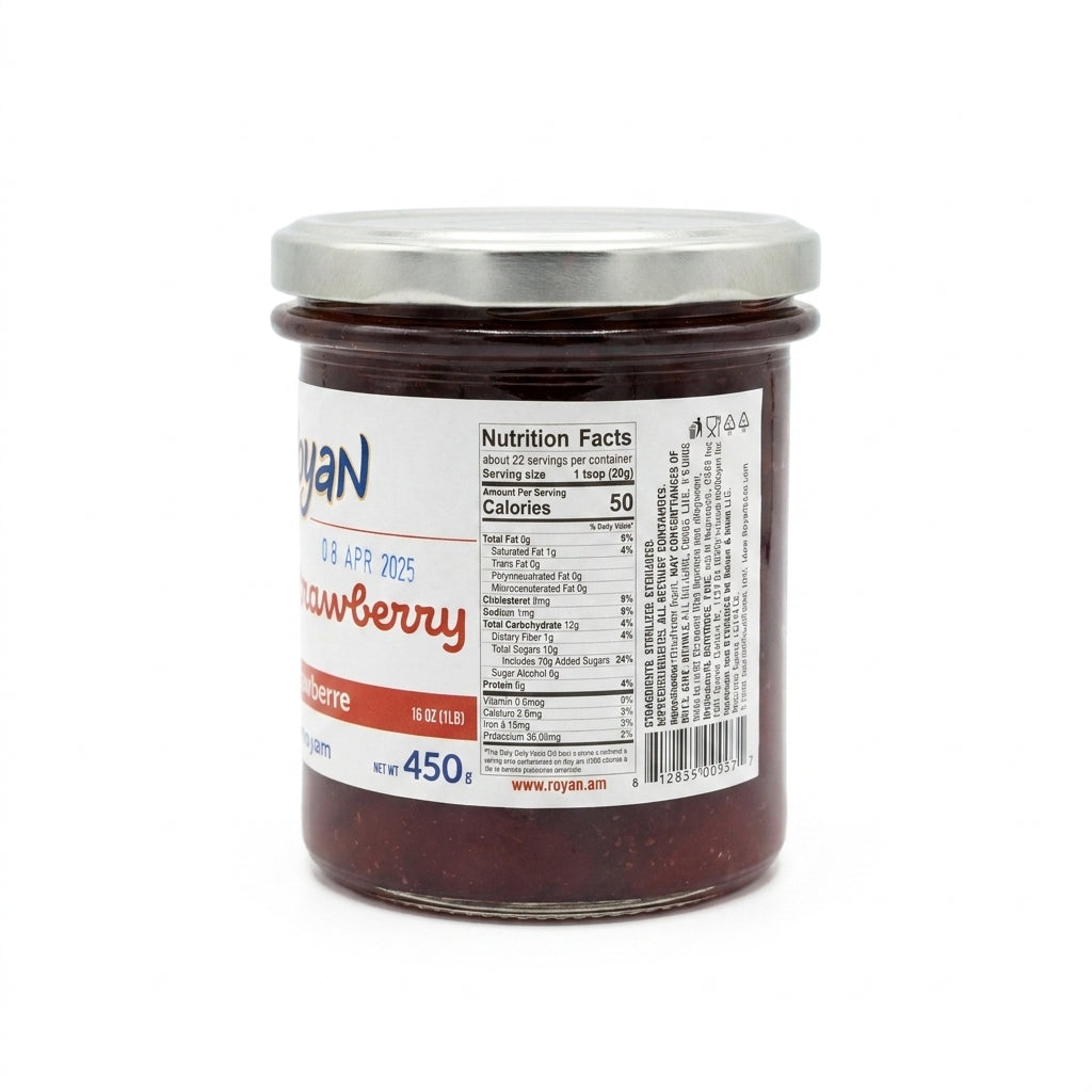 Noyan Strawberry Preserve 450g - Armenian Fruit Spread