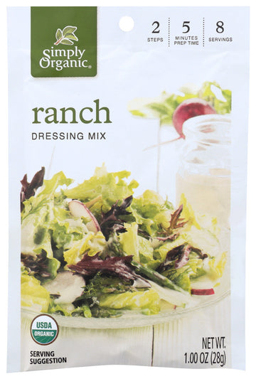 Simply Organic Ranch Salad Dressing Mix (12x1 Oz)