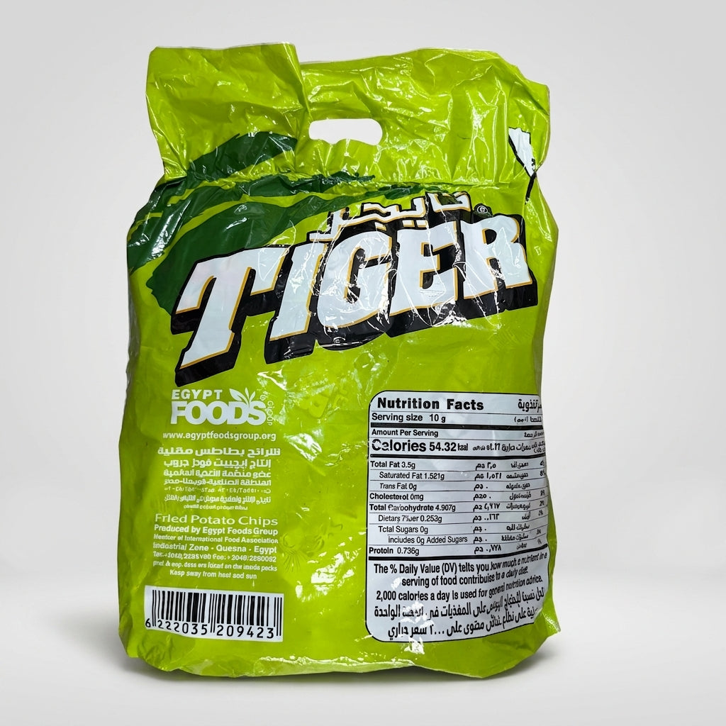 Tiger Chips Chili and Lemon Flavor 20Pack - Crispy Potato Chips