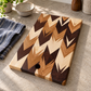 Amish-Made Chevron Cutting & Serving Board | 14 × 9½ in