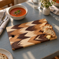 Amish-Made Chevron Cutting & Serving Board | 14 × 9½ in