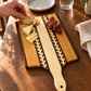 Amish-Made Wheat-Pattern Paddle Cutting & Serving Board