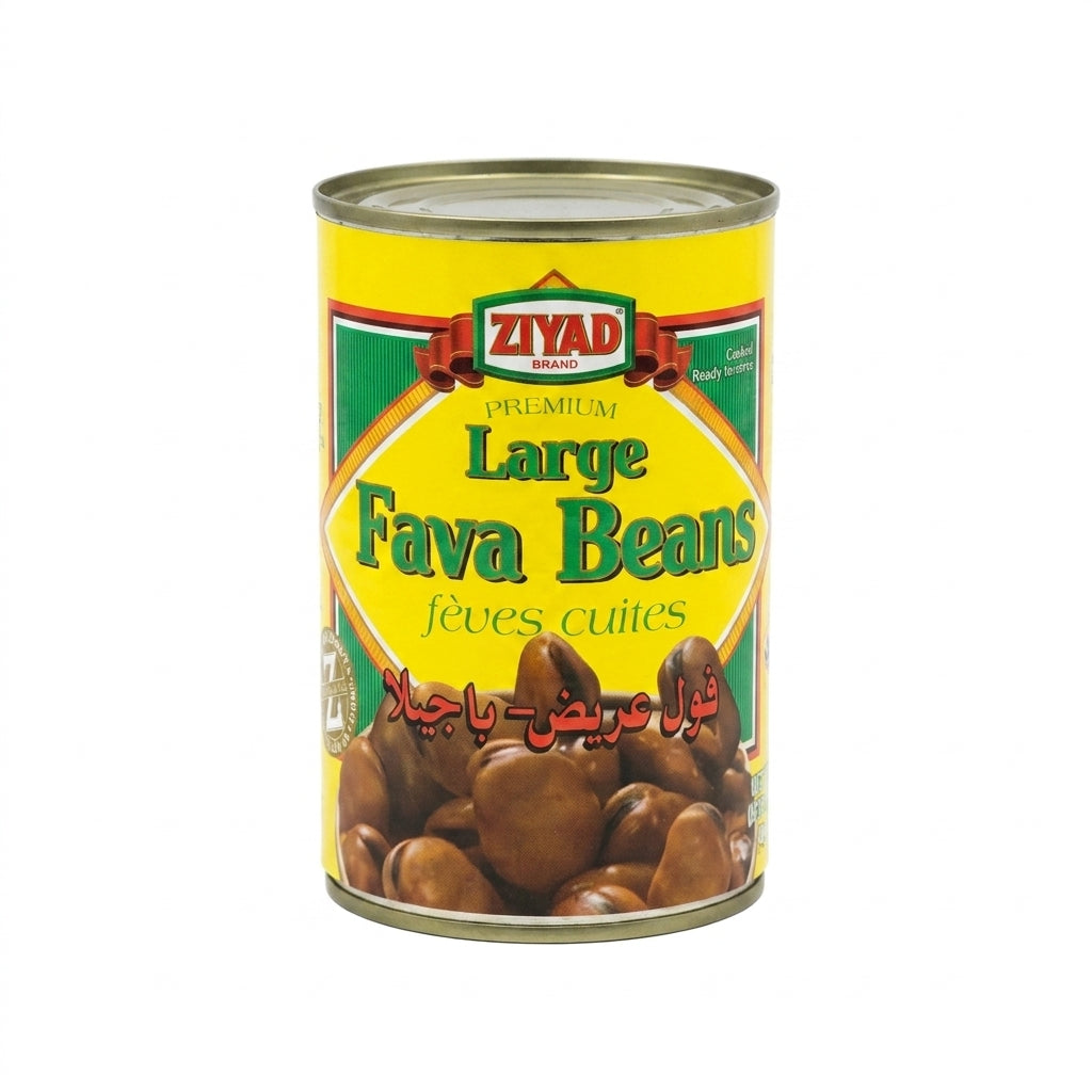 Ziyad Large Fava Beans 15 oz - Premium Ful Medames