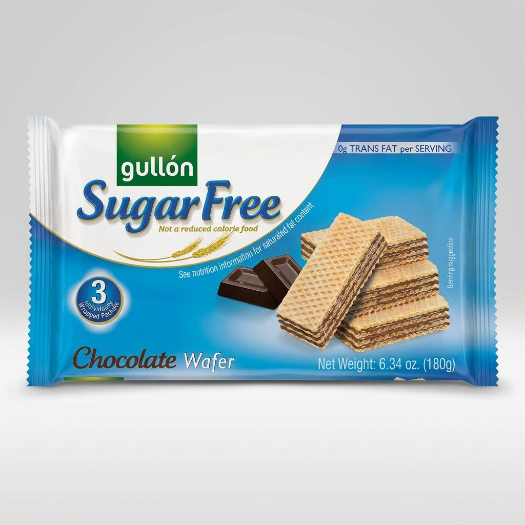Gullón Sugar Free Chocolate Wafer 6.34 oz - Zero Trans Fat