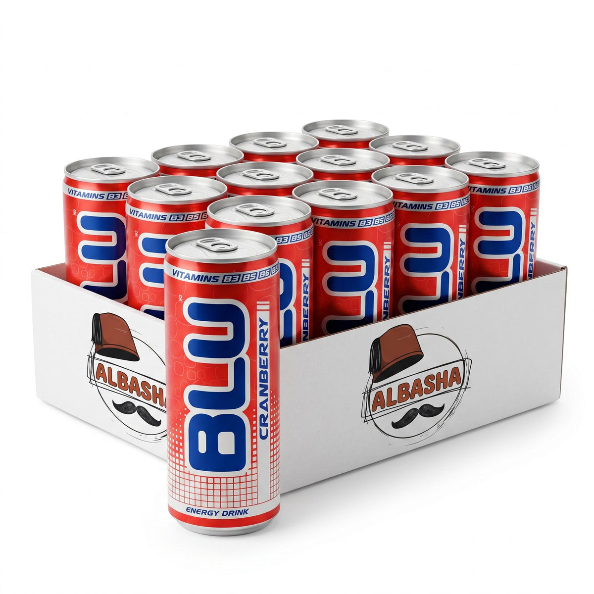 BLU DAY Cranberry Energy Drink 250ml Can