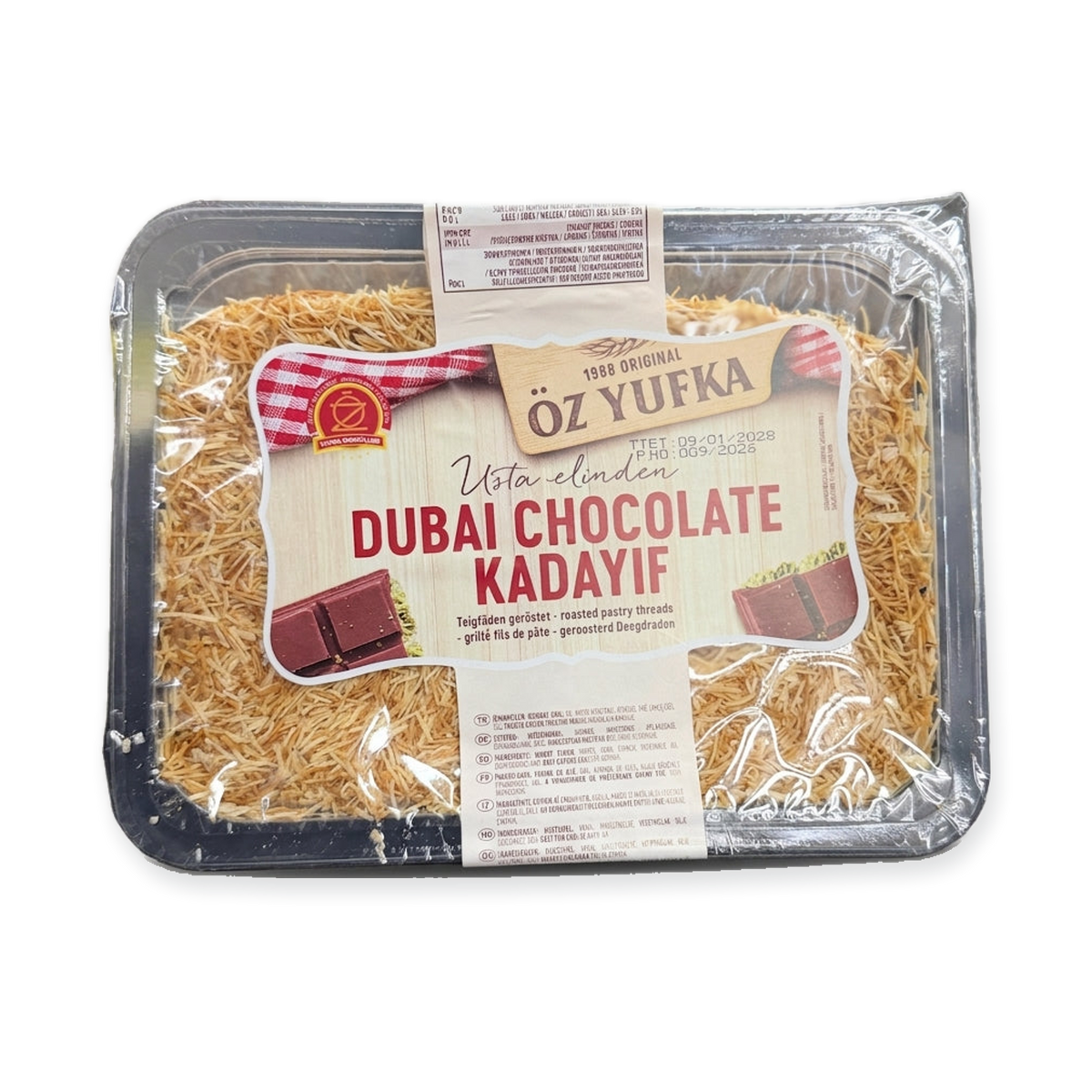 Öz Yufka Dubai Chocolate Kadayif 7.05 oz - Roasted Pastry Threads