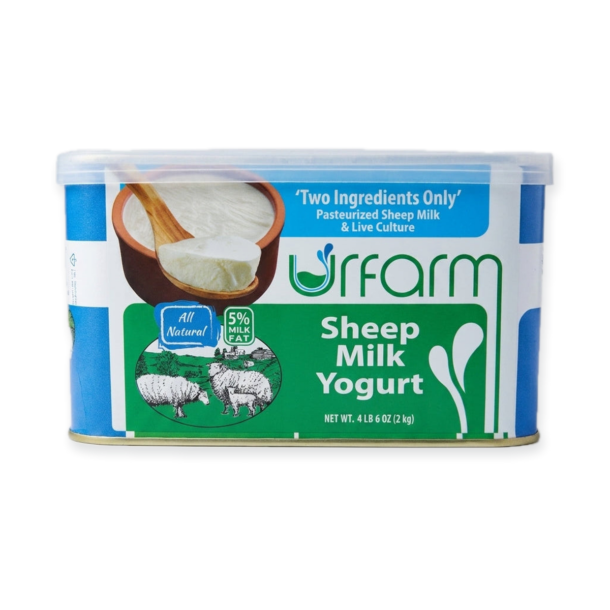 Urfam Sheep Milk Yogurt 4 lb 6 oz - All Natural Turkish Yogurt