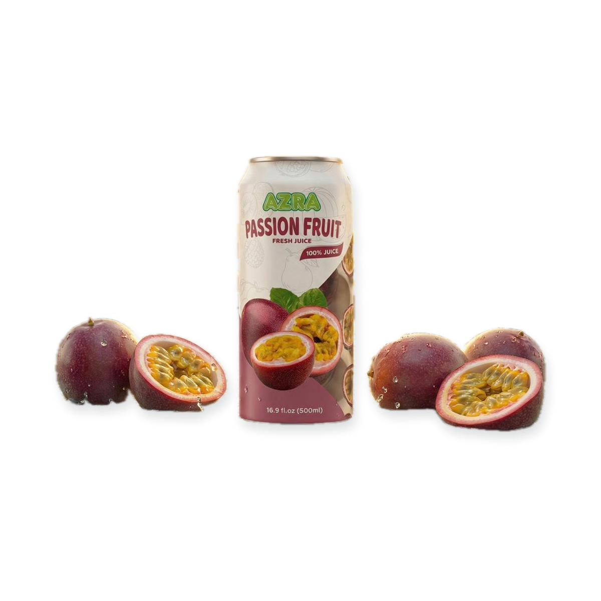 AZRA 100% Juice – 500ml Cans, Zero Sugar Beverages for  Kids & Adults
