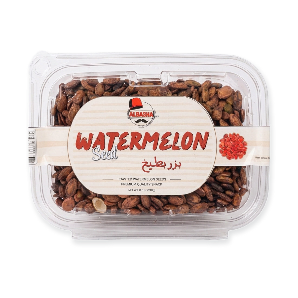 AlBasha Watermelon Seed 8.5 oz - Roasted Premium Quality Snack