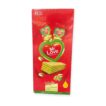 Wafer Filled Pistachio Cream (400g) Box of 24