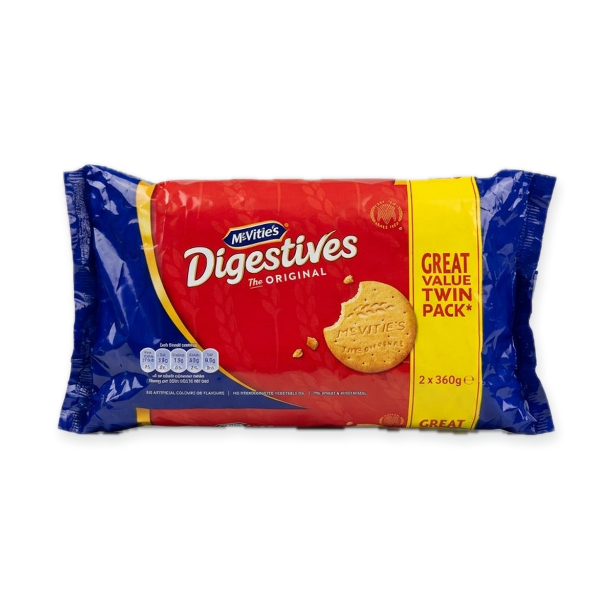 McVitie's Digestives The Original 2x360g - Great Value Twin Pack
