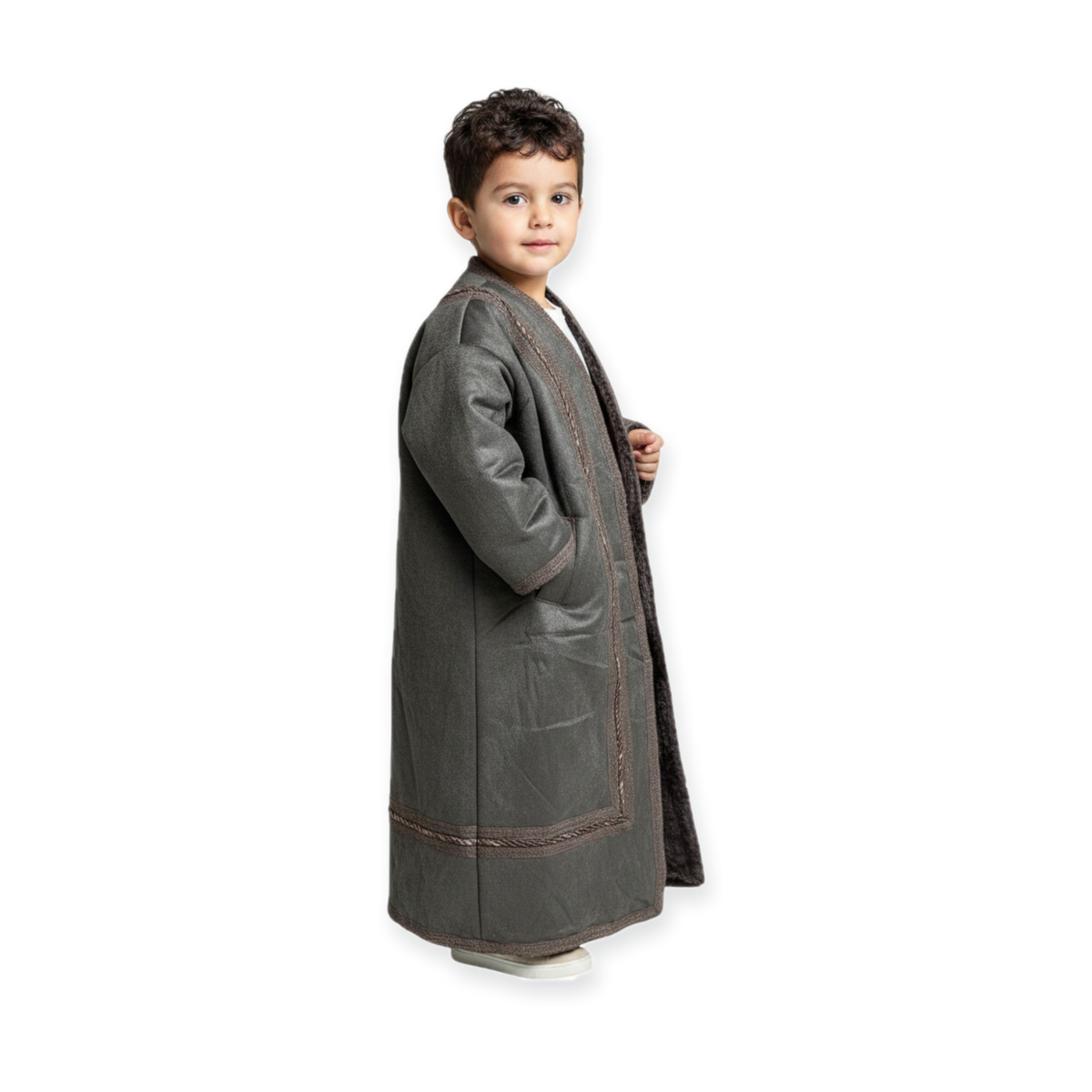 Kids Winter Fur Coat – Hooded & Stylish for 3-4 Year Olds, Warm Faux Fur Outerwear