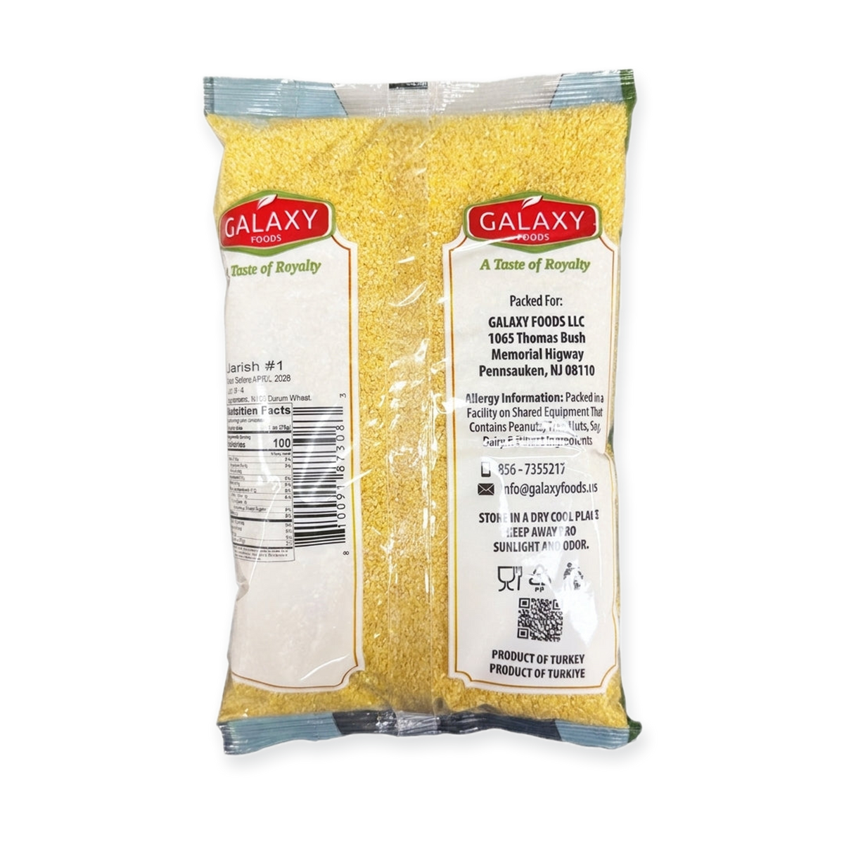 Galaxy Foods Jarish #1 2 lbs - Premium Cracked Wheat Bulgur