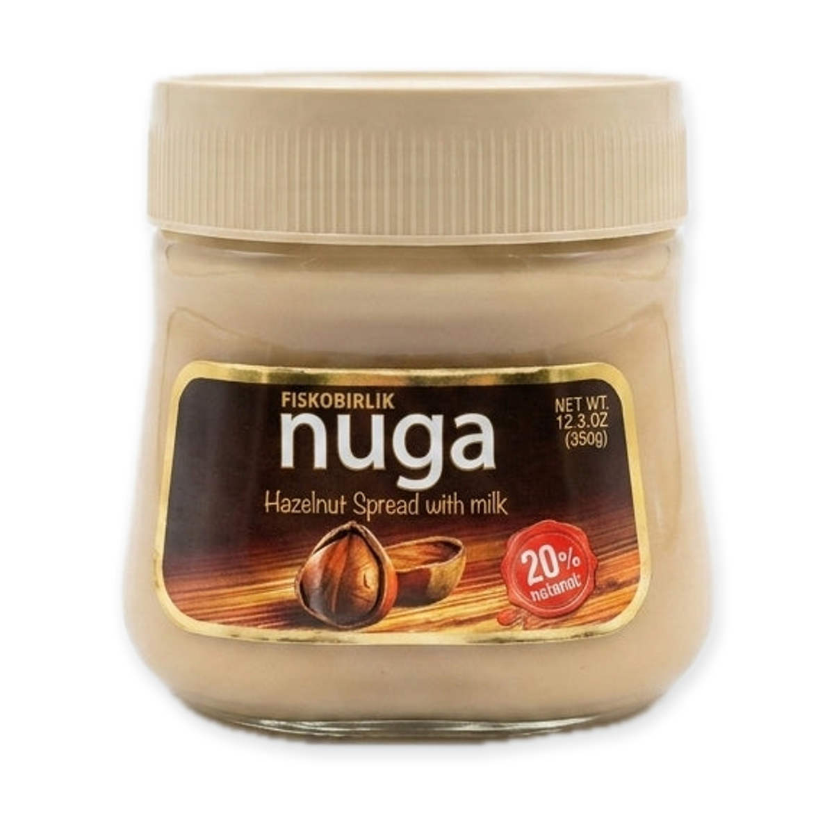Nuga Hazelnut Spread with Milk 12.3 oz - Turkish Chocolate Spread