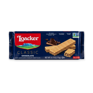 Loacker Classic Chocolate Wafers 6.17 oz - Crispy Italian Cream Filled