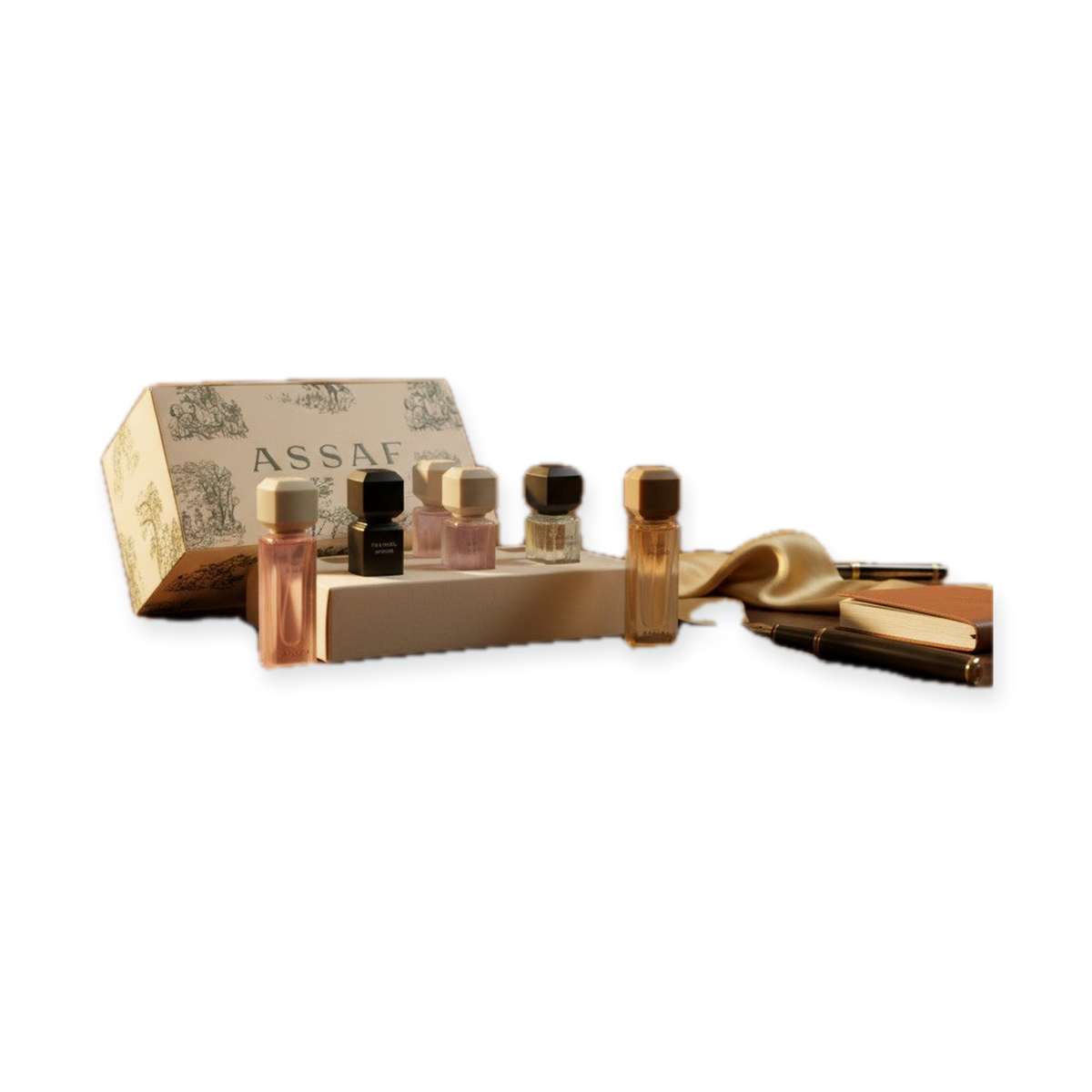 Assaf Riyadh Discovery Box — 6x5ml Arabian Perfume Sampler Set