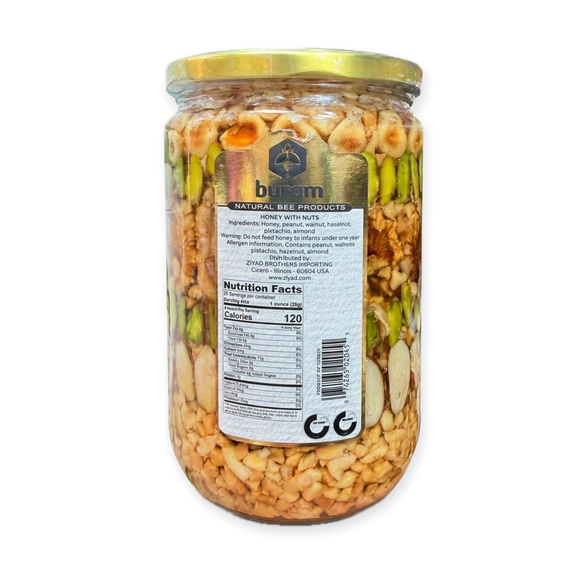 Honey with Nuts by Buram (750g)