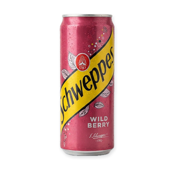 Schweppes Wild Berry 330ml - Refreshing Carbonated Fruit Drink