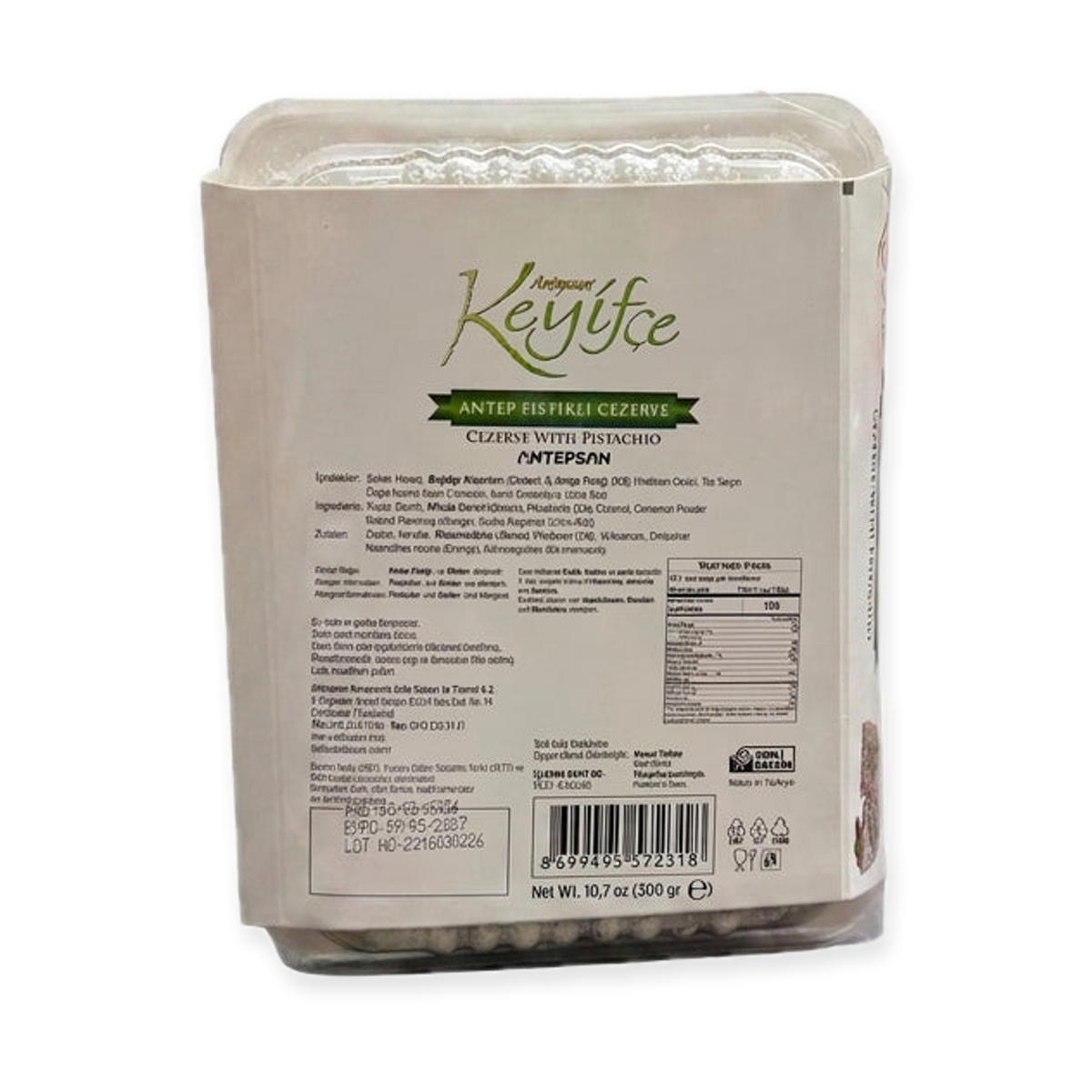 Keyifce Antep Fistikli Cezerye 10.7 oz - Turkish Pistachio Delight