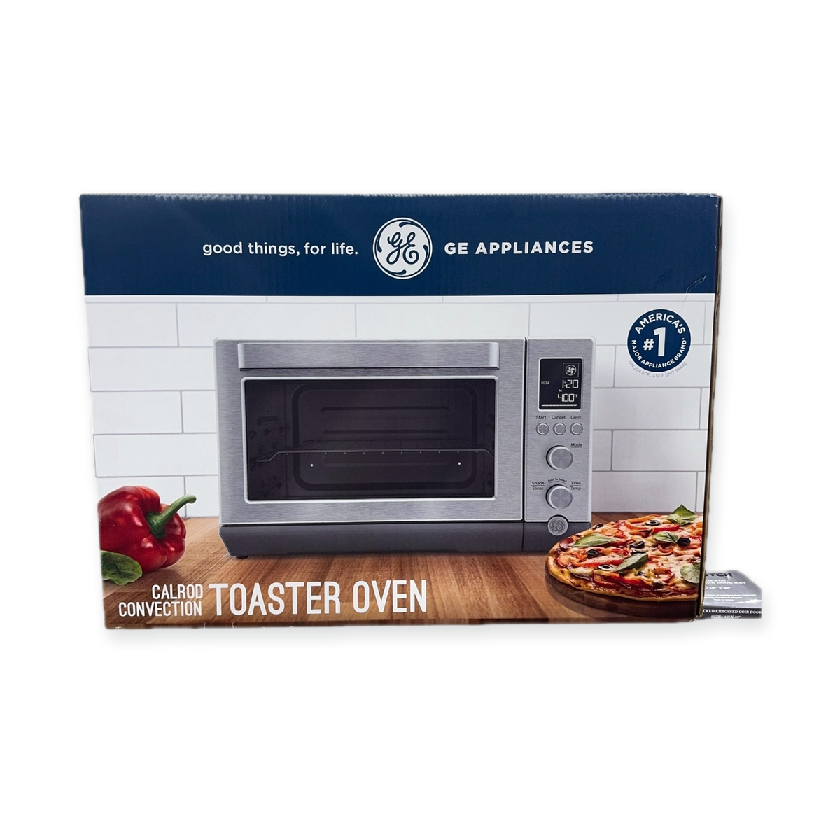GE Stainless Steel Quartz Convection Toaster Oven – 7 Cooking Modes
