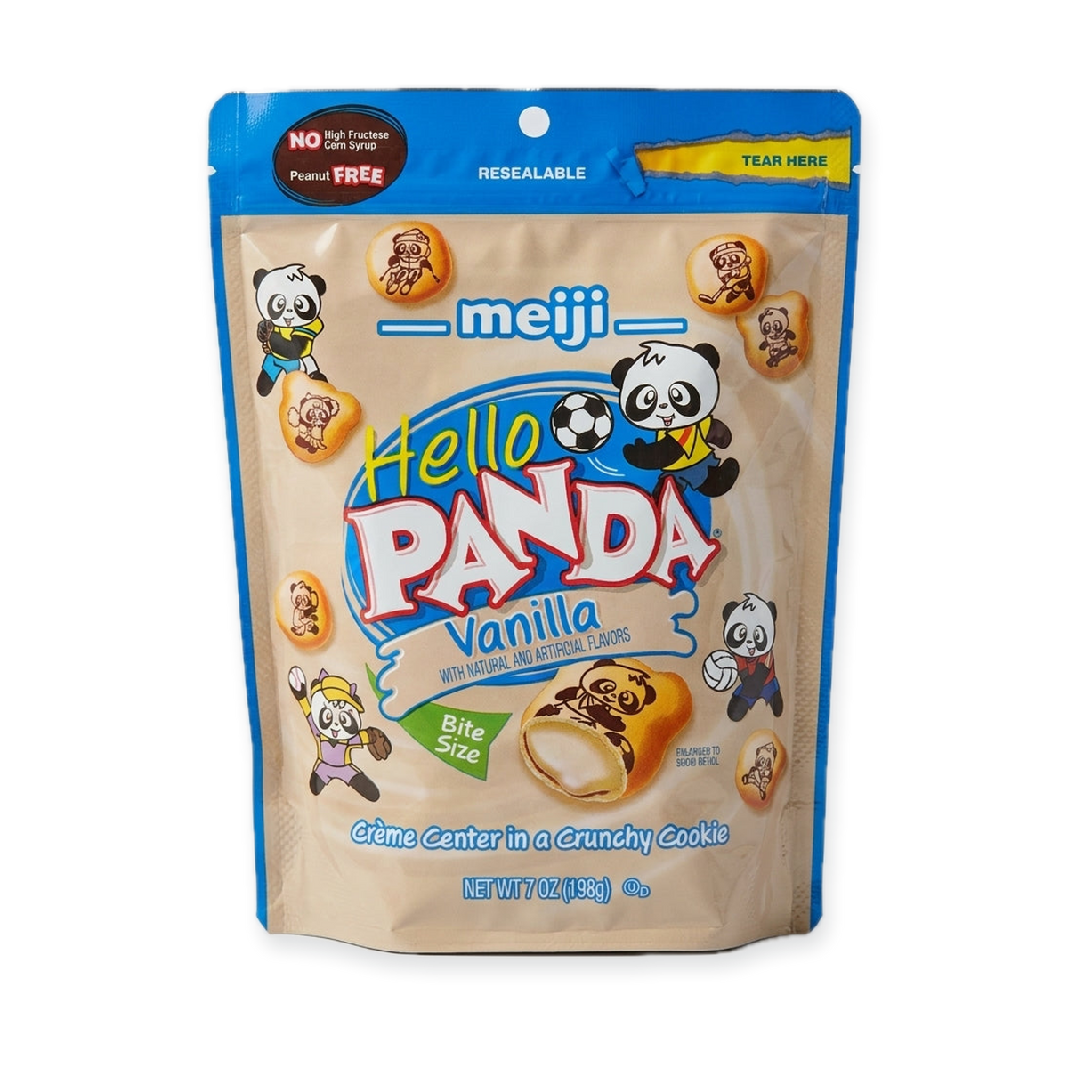 Meiji Hello Panda Vanilla 7 oz - Bite-Size Crunchy Cookies