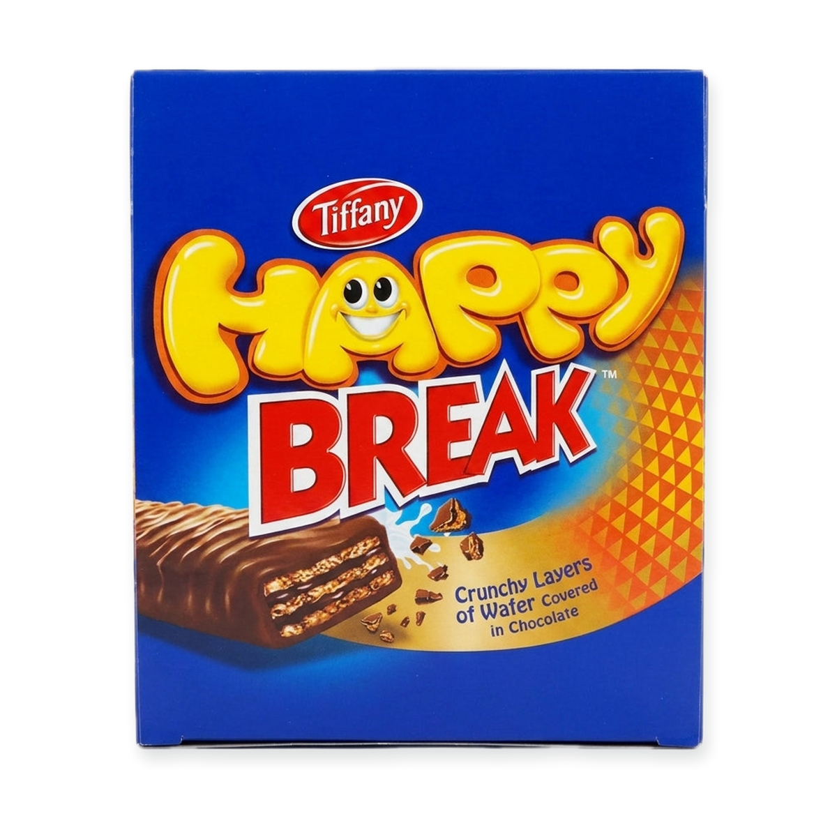 Tiffany Happy Break Chocolate Wafer 24x13.9g - Crunchy Layered Snack