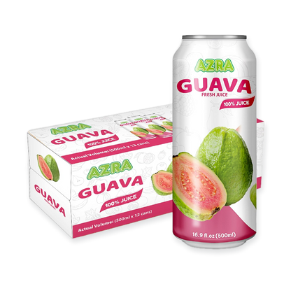 AZRA 100% Juice – 500ml Cans, Zero Sugar Beverages for  Kids & Adults