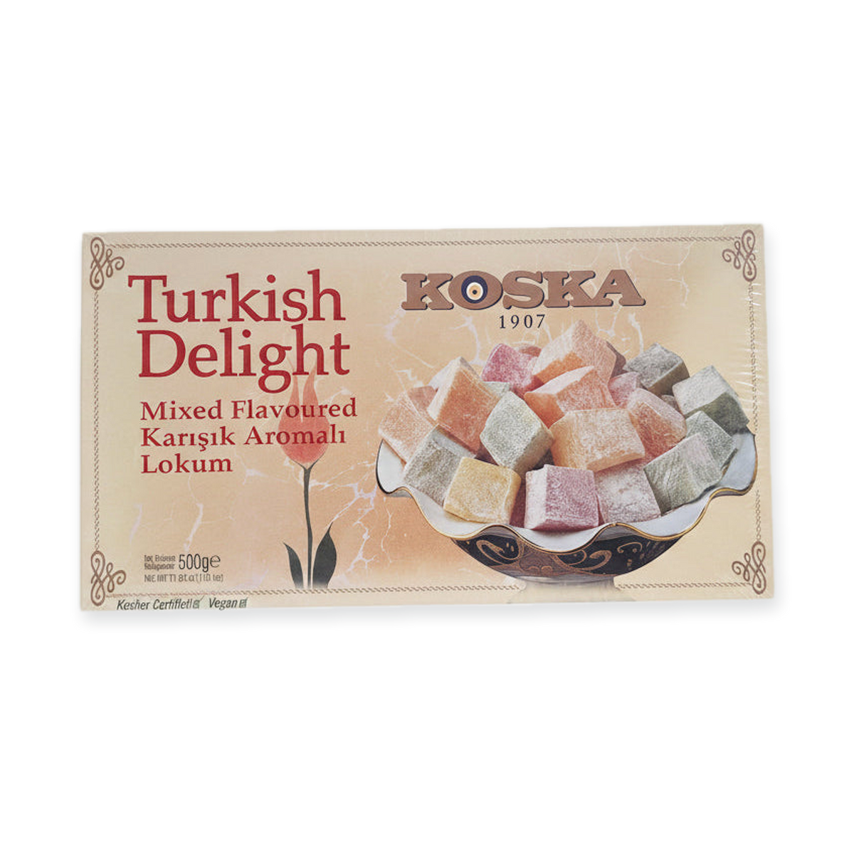 Koska Turkish Delight Mixed Flavoured 500g - Premium Lokum Assortment
