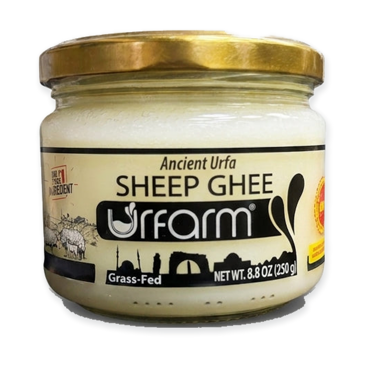 Urfarm Ancient Urfa Sheep Ghee 8.8 oz - Grass-Fed Premium Clarified Butter