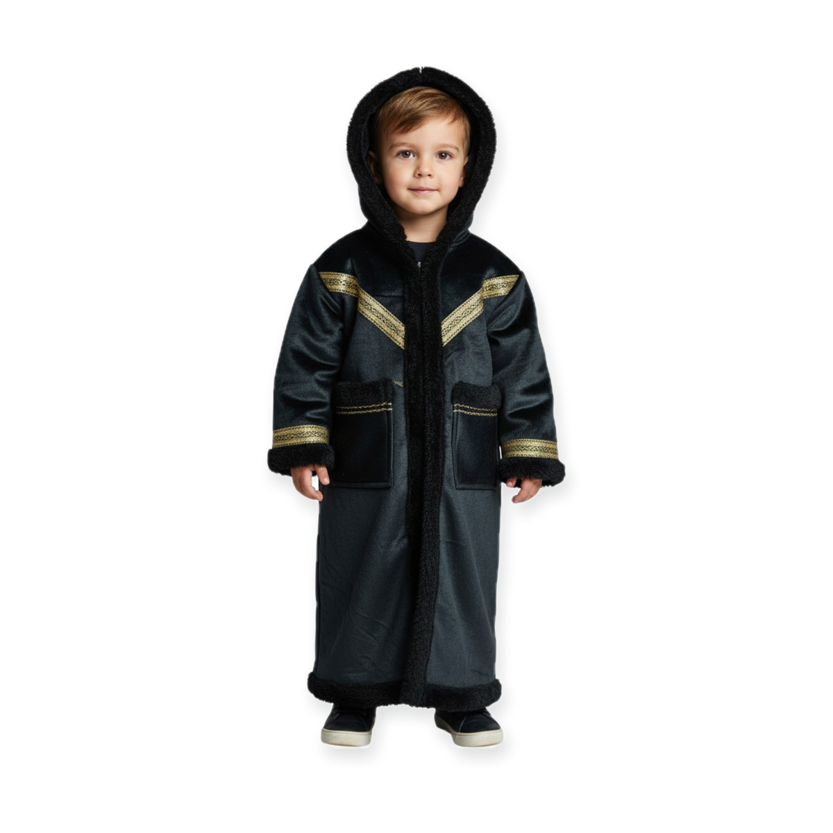 Kids Winter Fur Coat – Hooded & Stylish for 3-4 Year Olds, Warm Faux Fur Outerwear