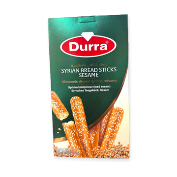 Durra Syrian Bread Sticks with Sesame – Crunchy Middle Eastern Snack