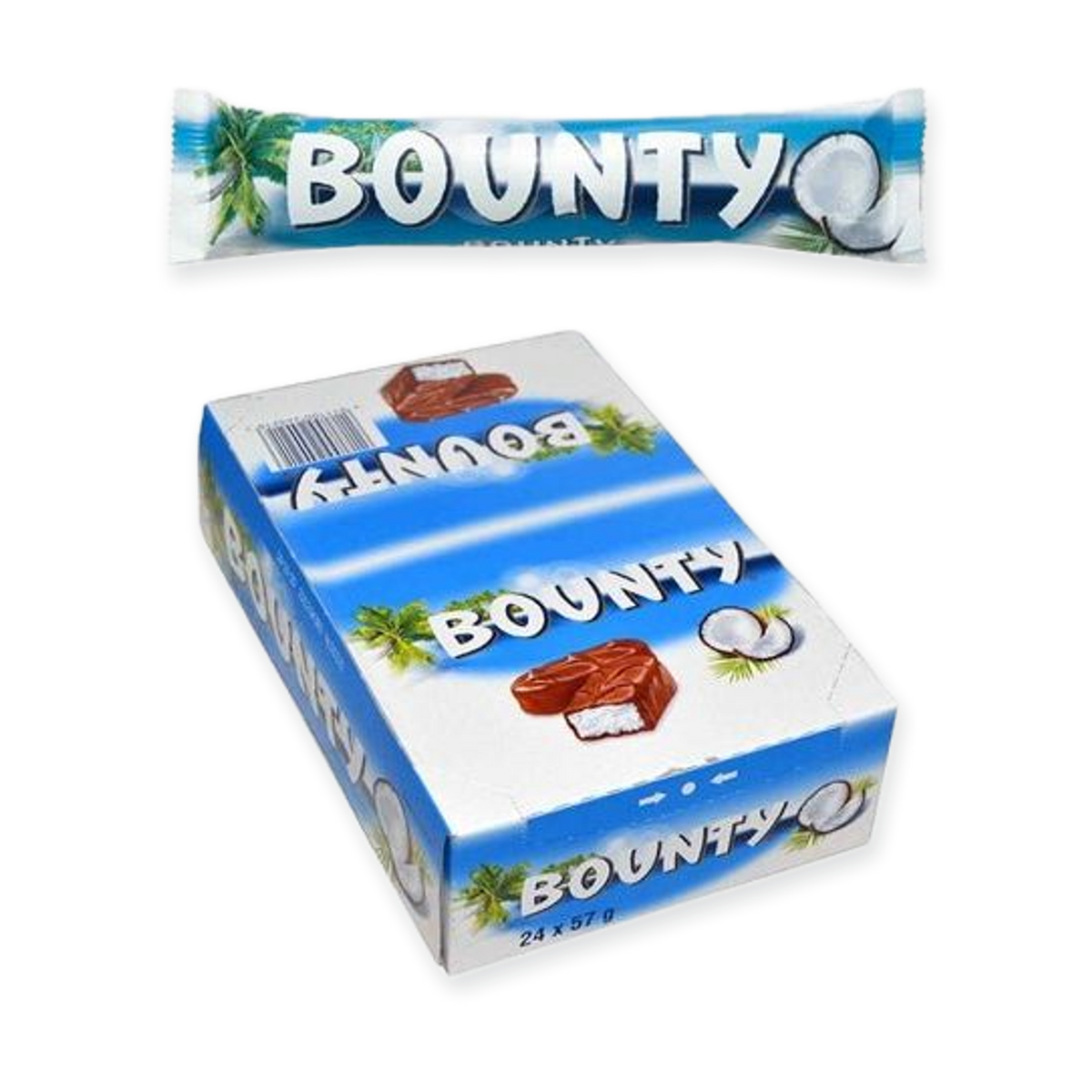 Bounty Milk Chocolate Bars – 24 Pack