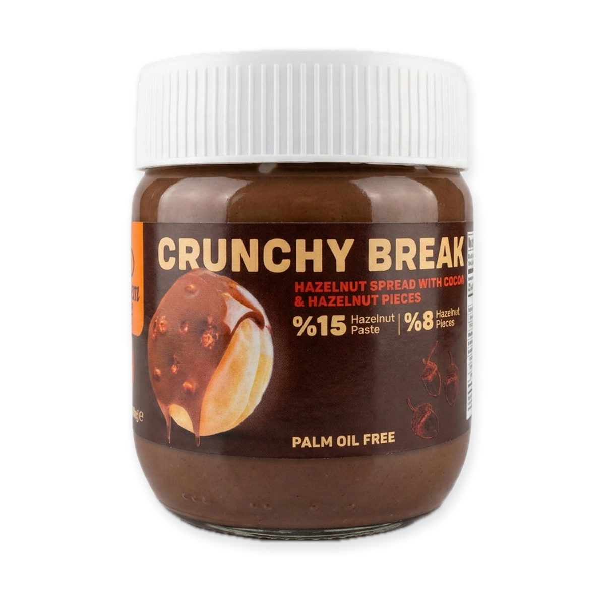 Crunchy Break Hazelnut Spread 400g - Palm Oil Free with Cocoa